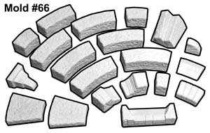 #11066 - Gipssteine aus Hirstarts Form #66